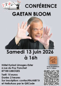Conférence Gaëtan BLOOM
